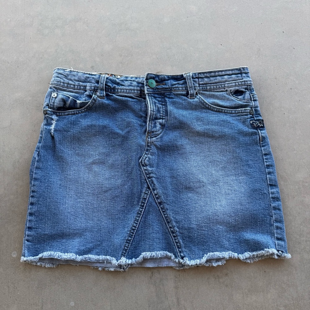 Y2K lowrise denim skirt